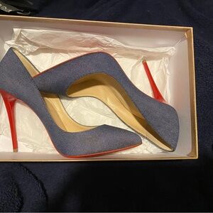 Christian Louboutin Denim Heels